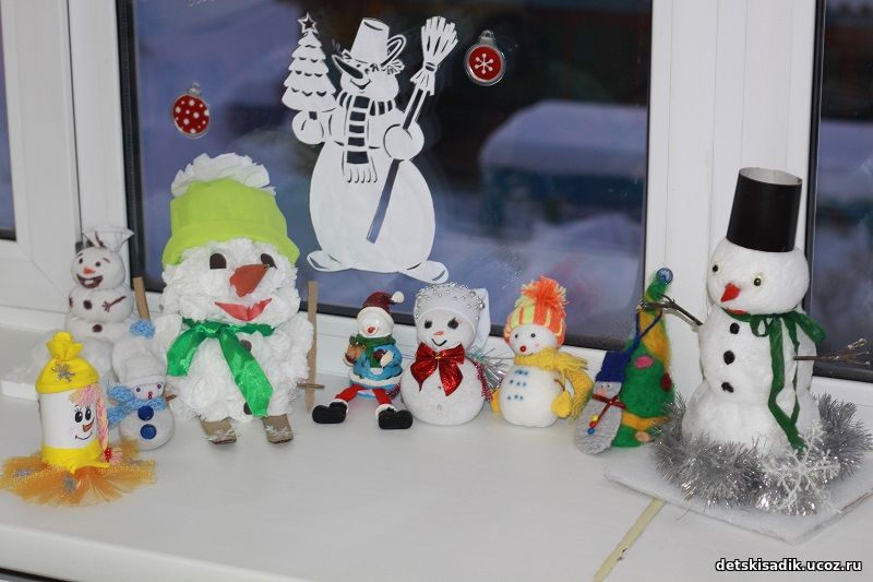 Поделка в садик снеговик своими руками - фото и картинки: 70 штук
